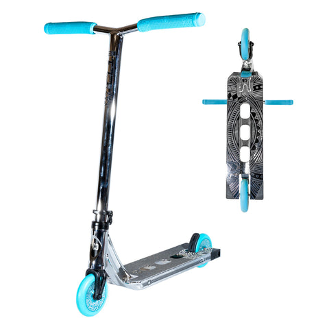 Core Mini CL1 Complete Stunt Scooter - Chrome/Teal