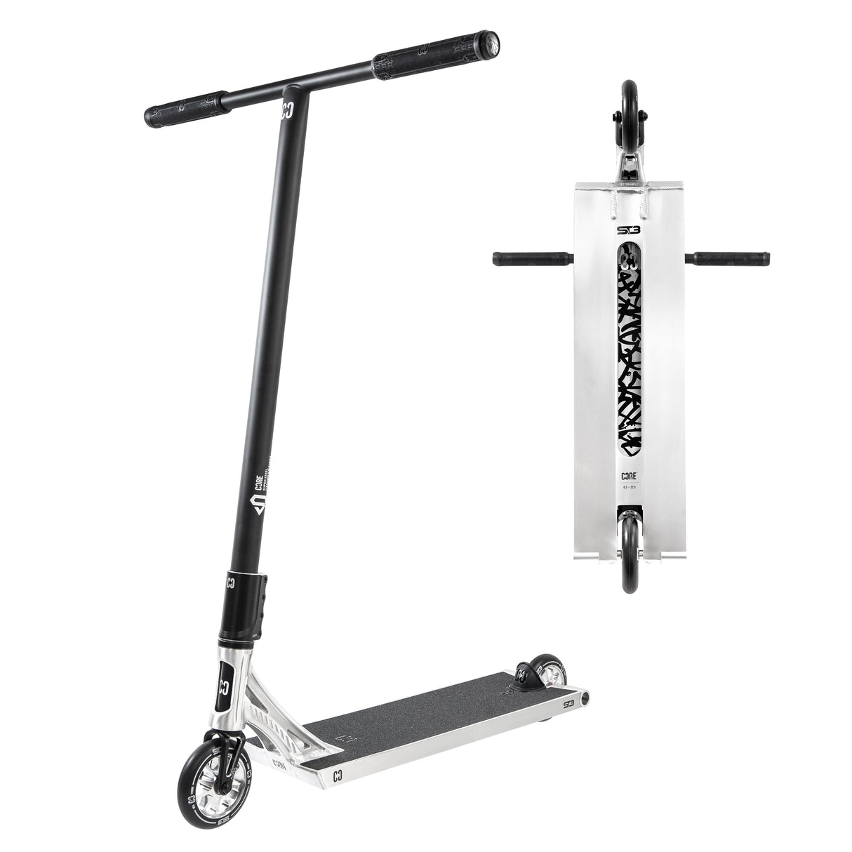 CORE ST3 Complete Stunt Scooter - Silver
