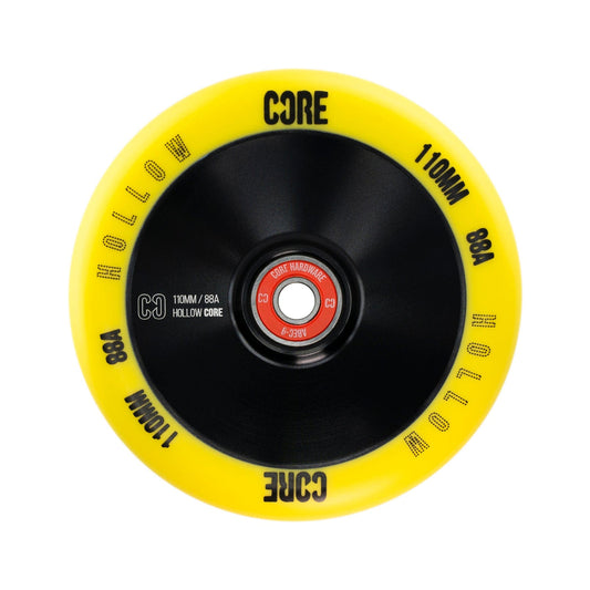 CORE Hollow Stunt Scooter Wheel V2 110mm - Yellow/Black